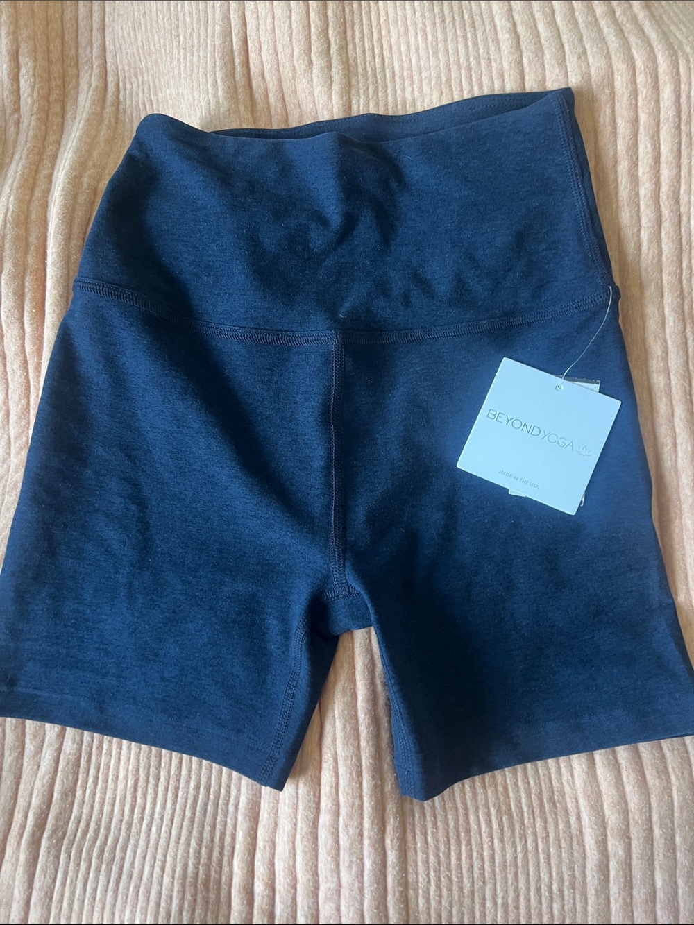 Beyond Yoga Navy High-Rise Bike Shorts